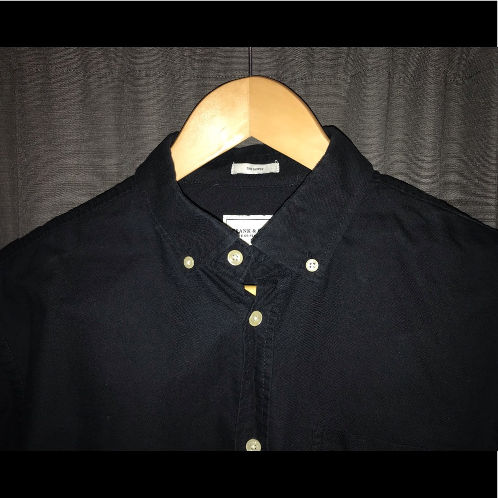 Frank and Oak Black “Jasper” Oxford Shirt
